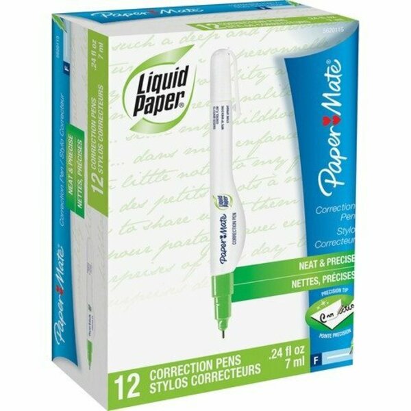 Paper Mate PEN, CORRECTION, FLUID, 12PK PAP5620115BX